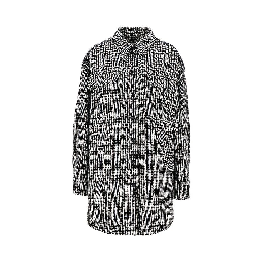 PRINCE OF WALES WOOL OVERSHIRT - 1