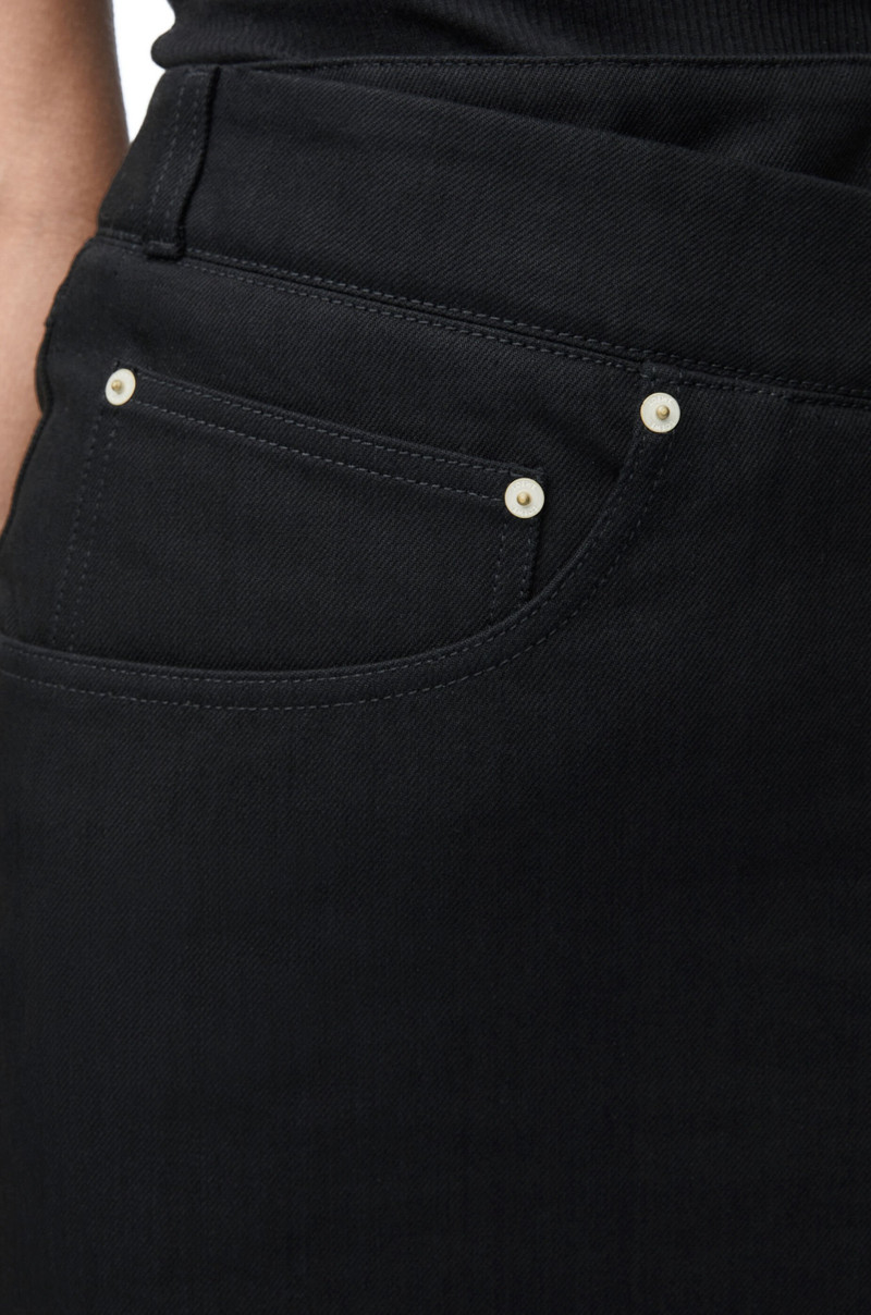 Deconstructed skirt in denim 5
