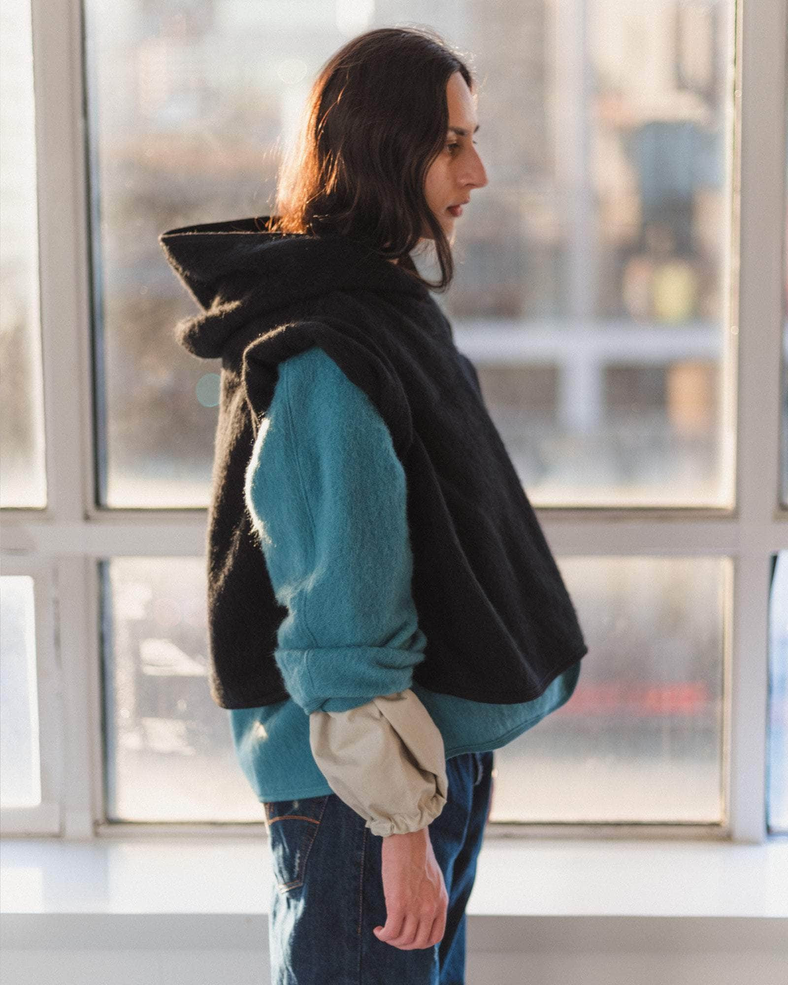Fortu Hooded Vest - Brushed Wool - 7