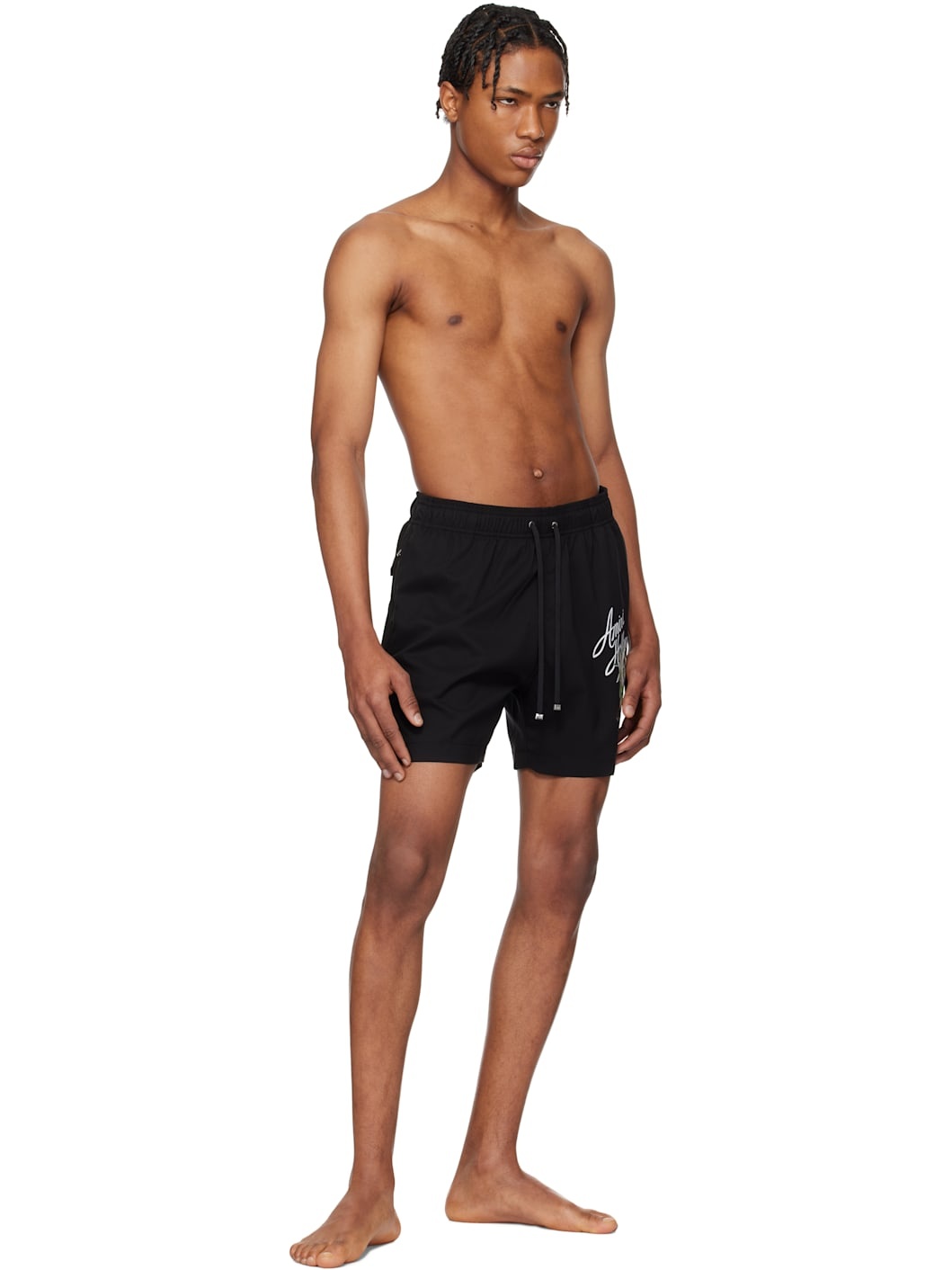 Black 'Amiri Hollywood' Swim Shorts - 4