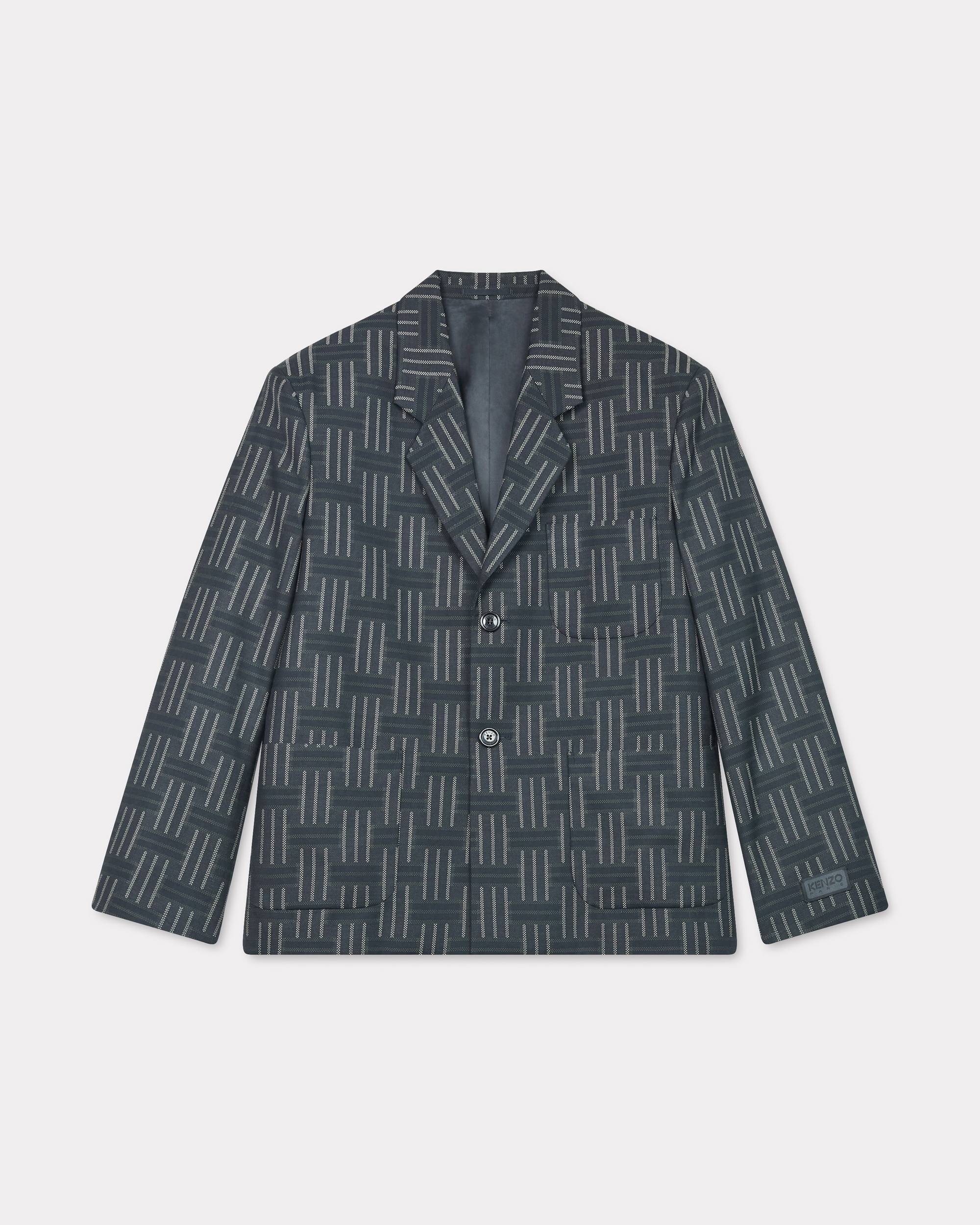 Tailored jacket in wool and cotton - 1