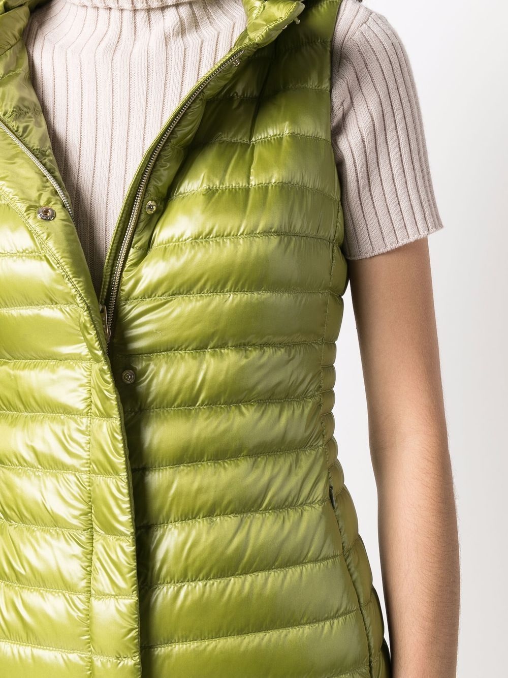hooded padded vest - 5