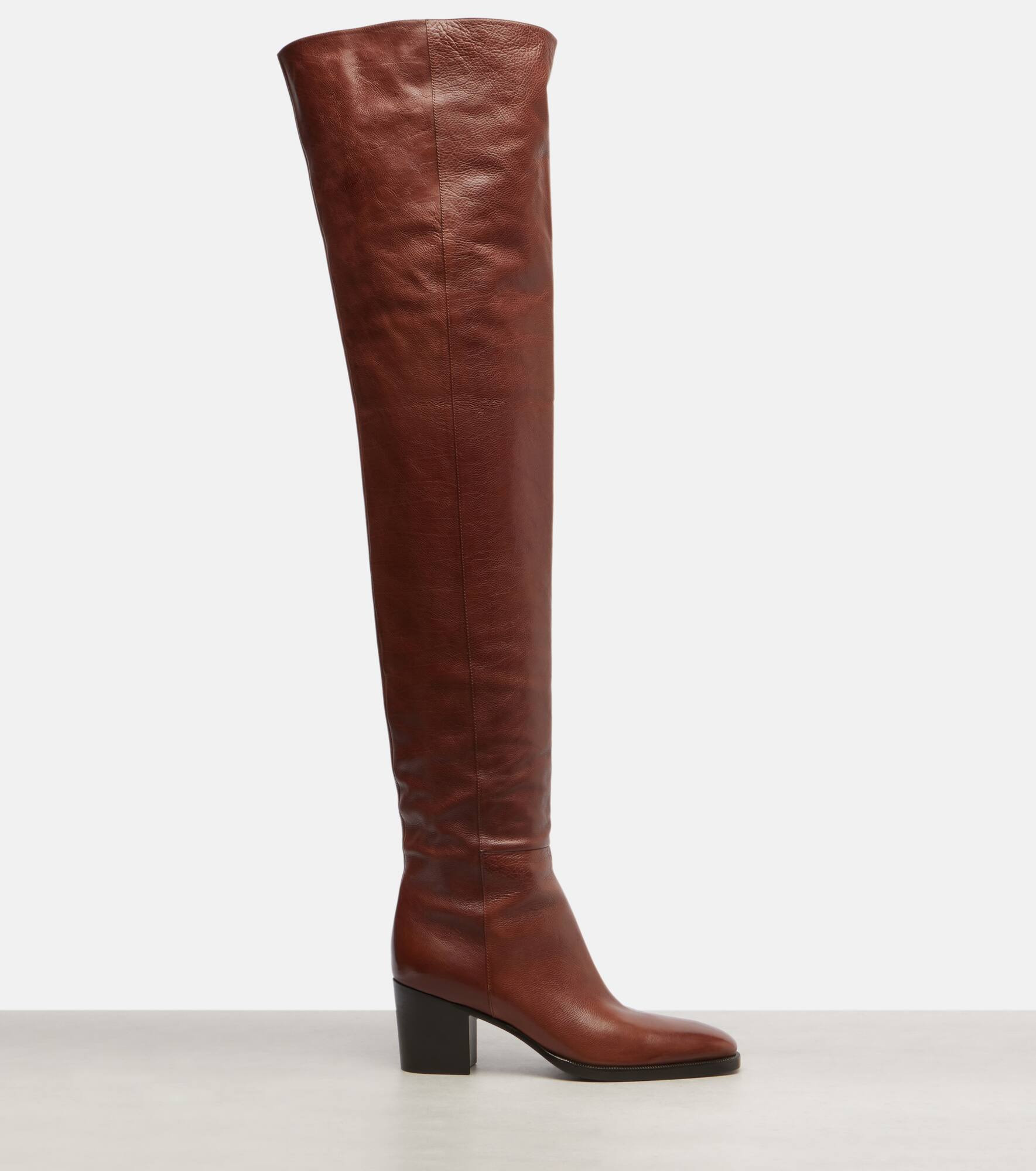 Odeon leather over-the-knee boots - 4