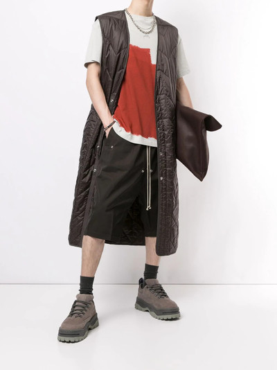 Rick Owens quilted button gilet outlook