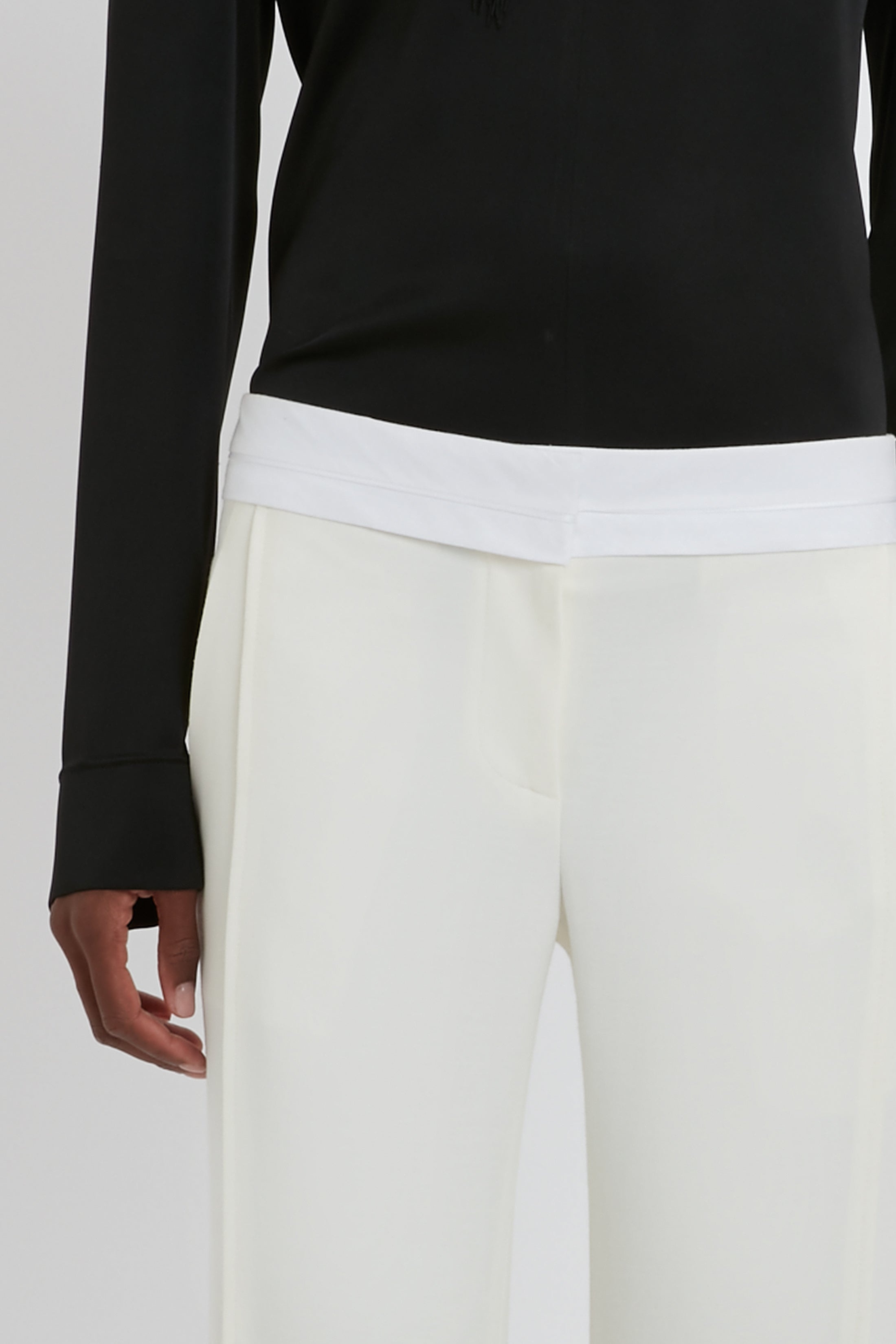 Side Panel Trouser In Off White - 5