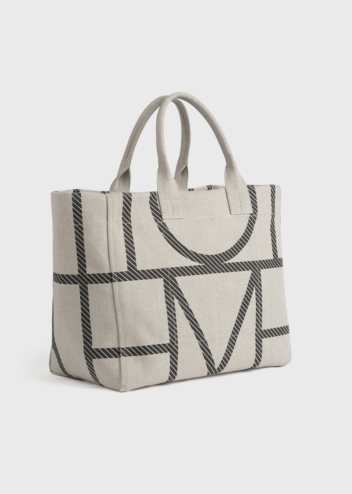 Monogram travel tote ecru - 4