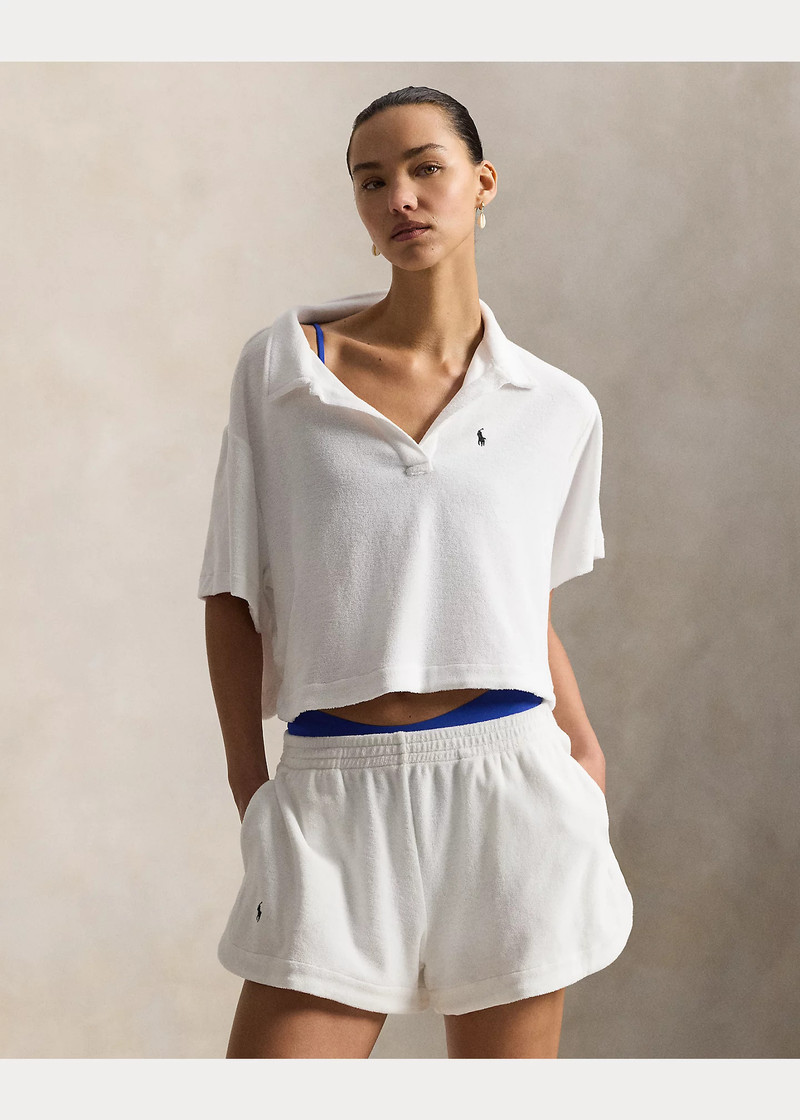 Terry Polo Shirt & Short Cover-Up Set 3
