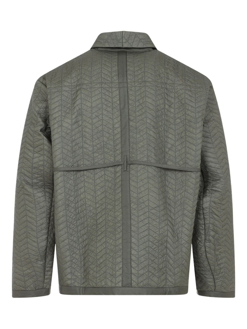 cotton-blend shirt jacket - 2