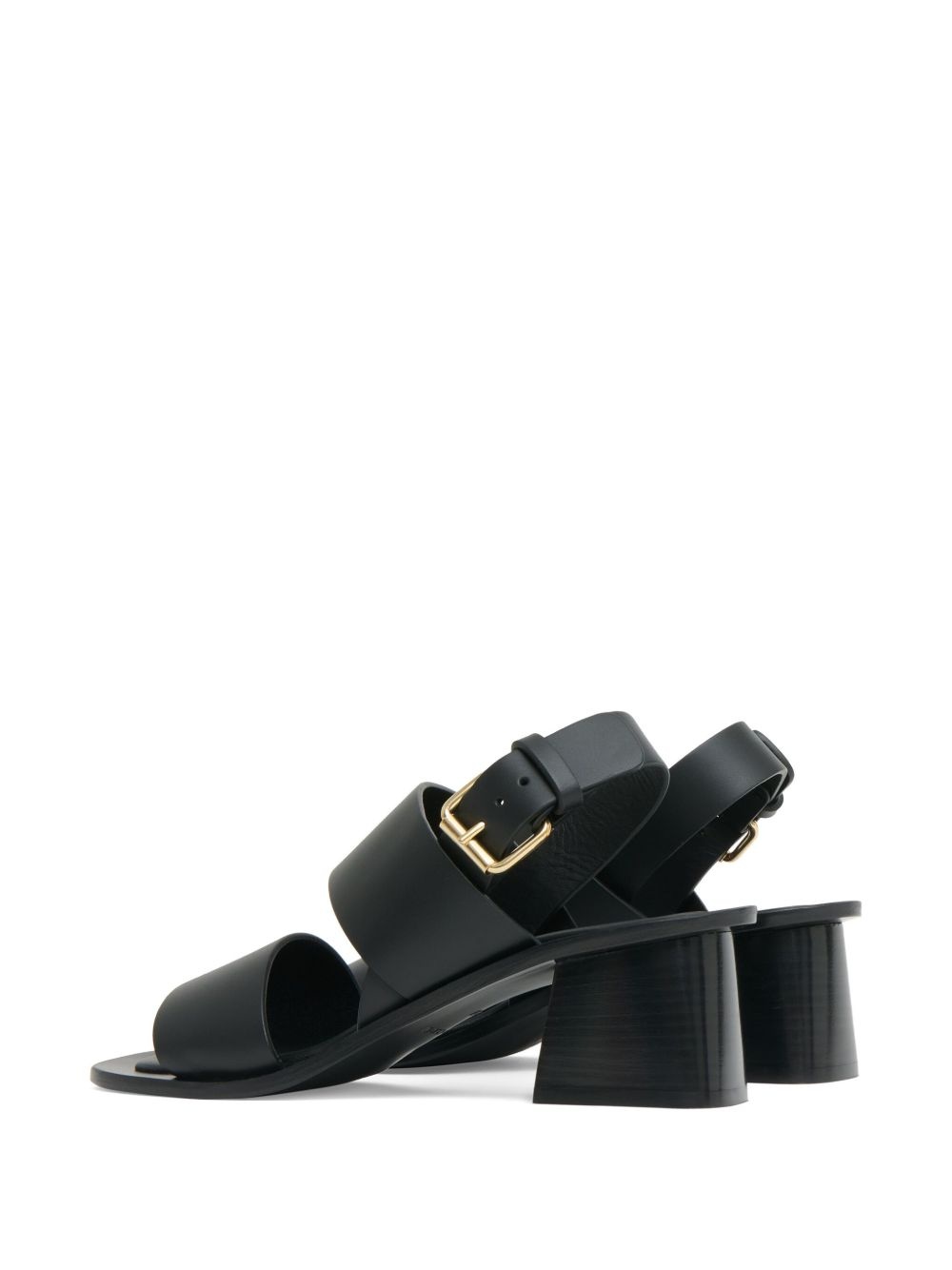 60mm leather heeled sandals - 3