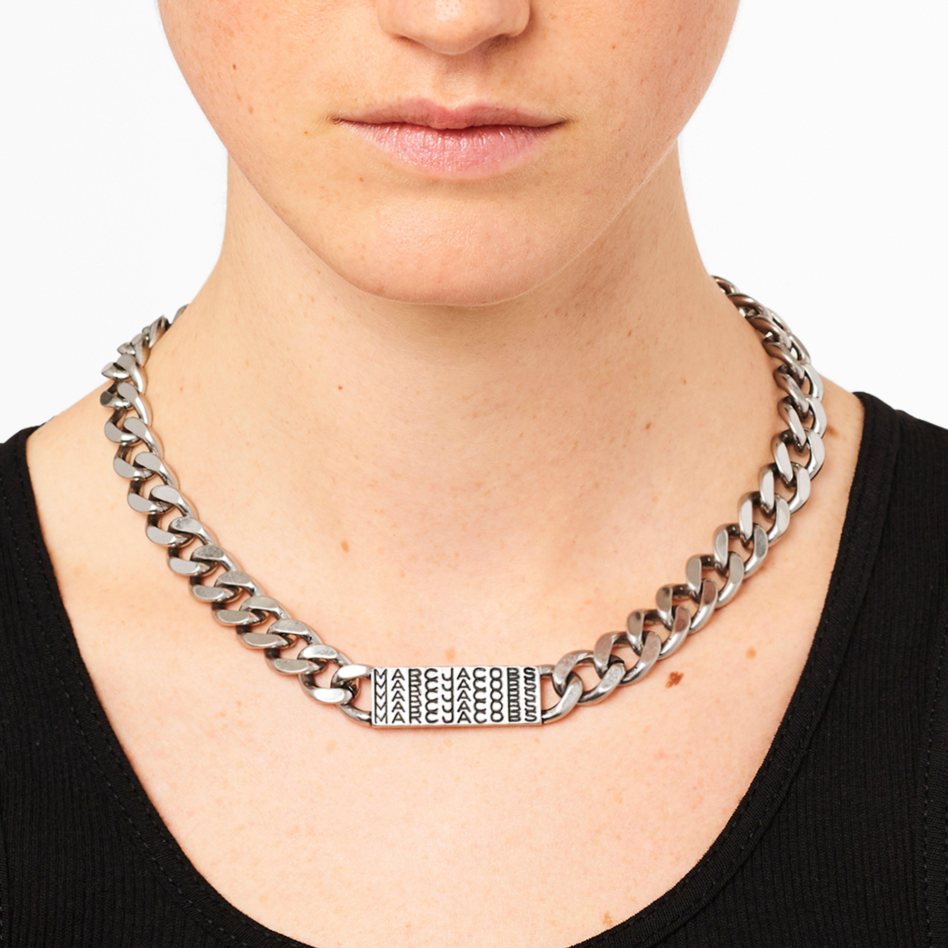 THE BARCODE MONOGRAM ID CHAIN NECKLACE - 2