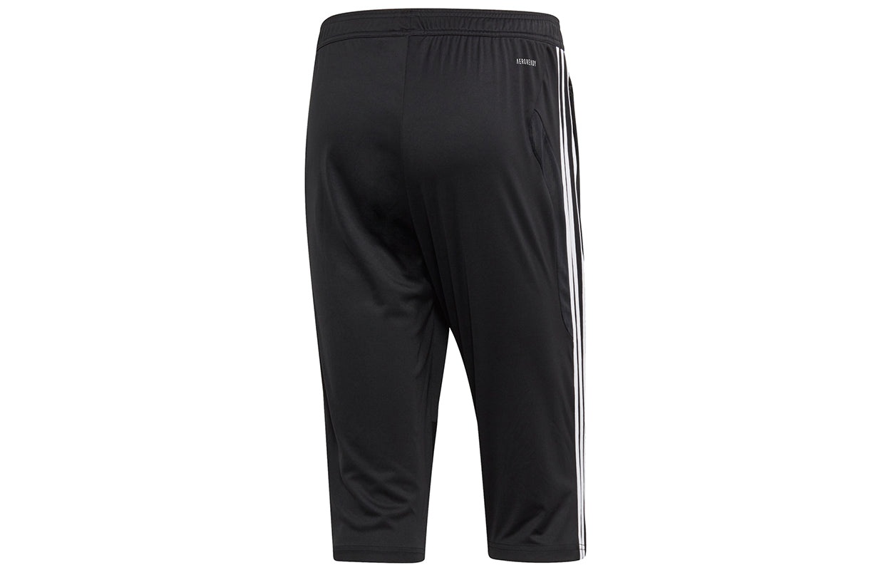 Men's adidas Tiro19 3/4 Pnt Soccer/Football Training Stripe Sports Pants Black D95948 - 5