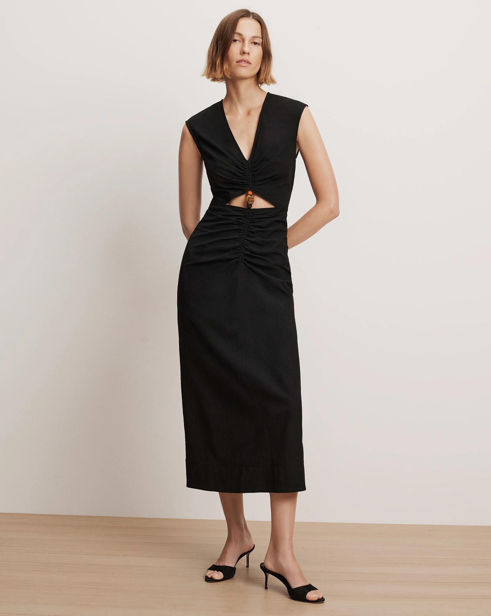 MARISABEL CUTOUT MIDI DRESS - 1