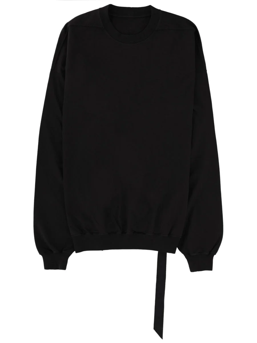 Rick Owens Drkshdw Men Felpa "Hun Crewneck" In Cotone - 1