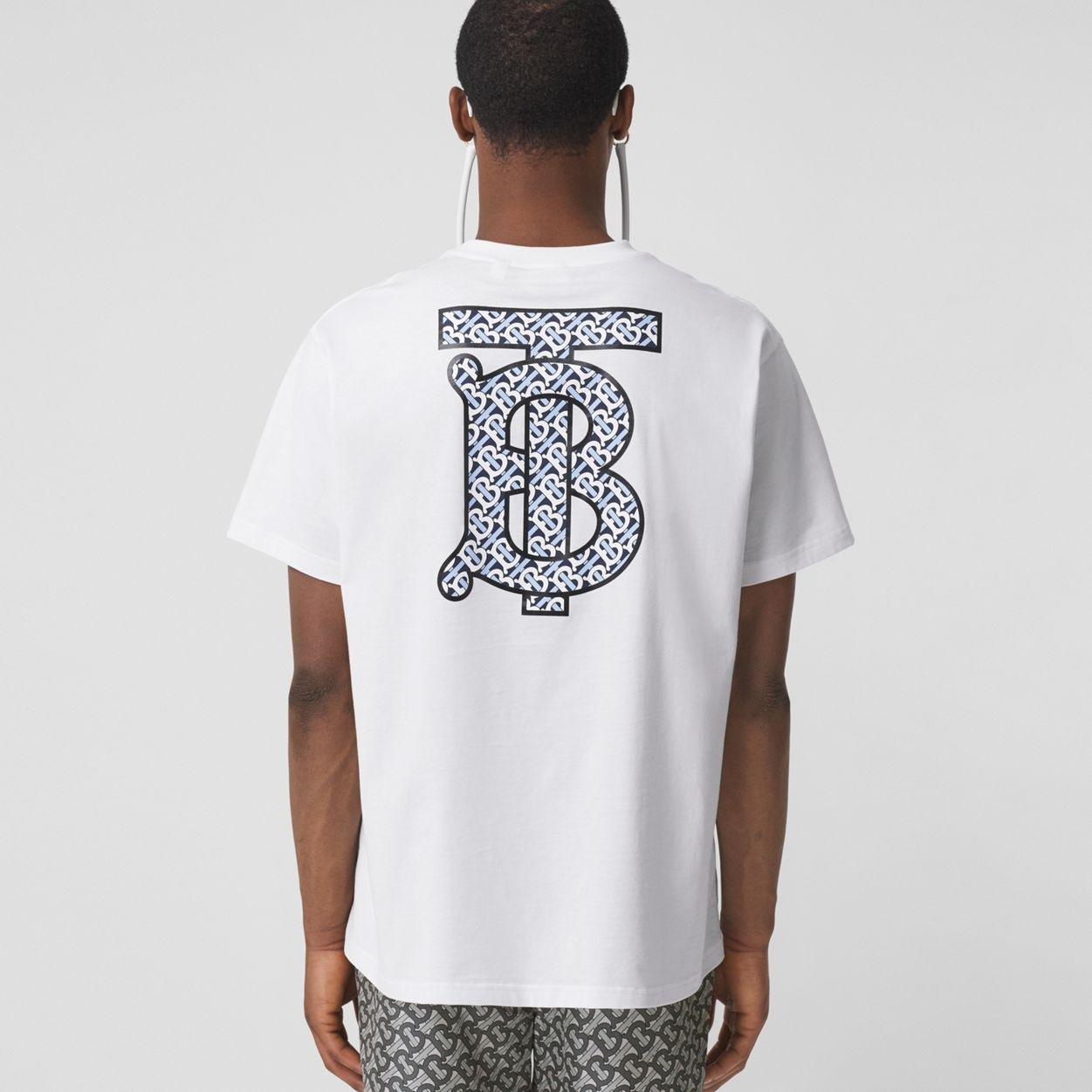 Monogram Motif Cotton Oversized T-shirt - 5