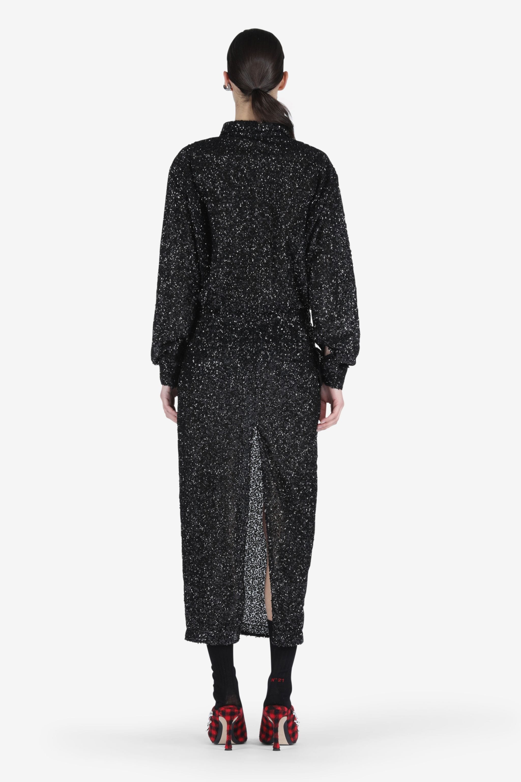 SEQUIN SHIRT DRESS - 2