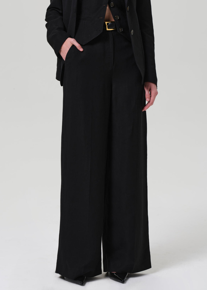 Park Trouser Linen Twill In Black 5