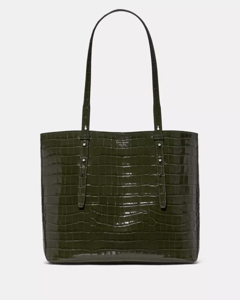 Do It All Croc Embossed Large Tote Bag - 1