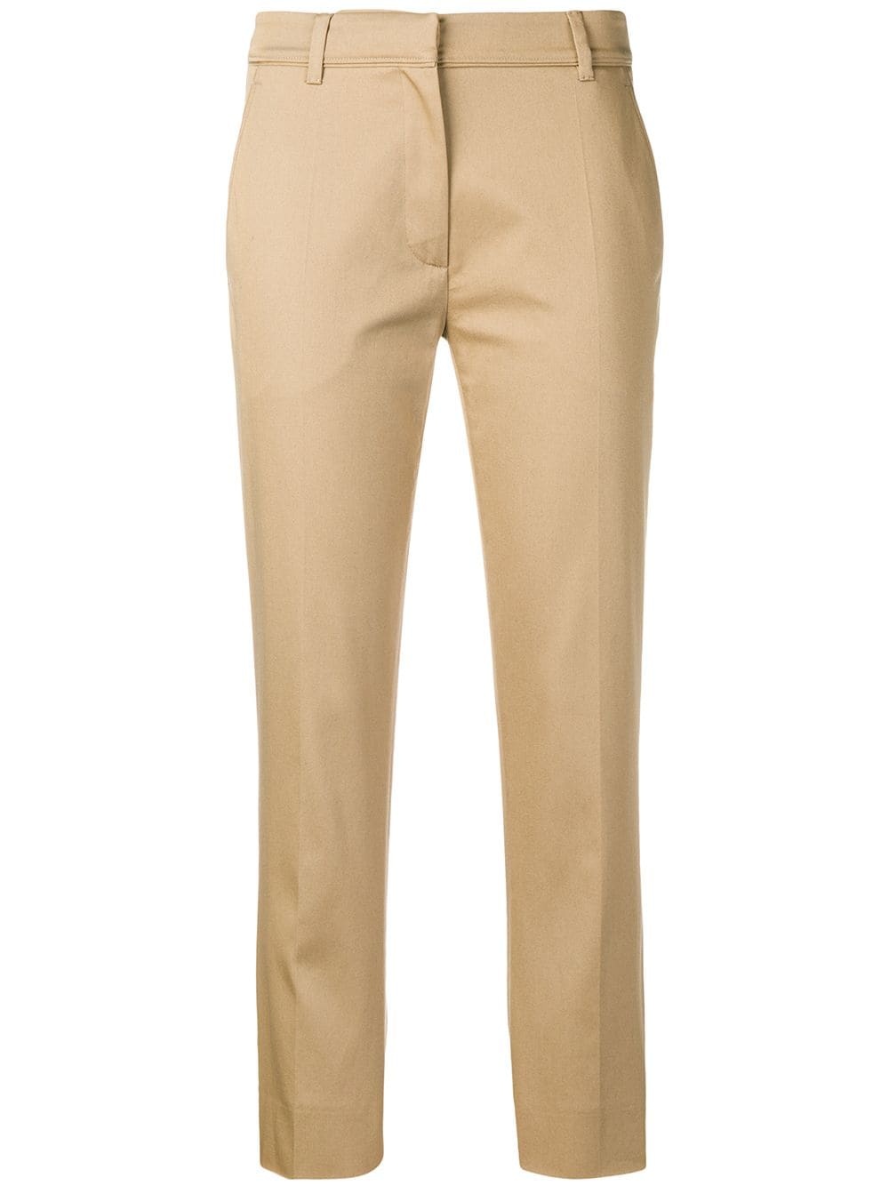 cropped slim-fit trousers - 1