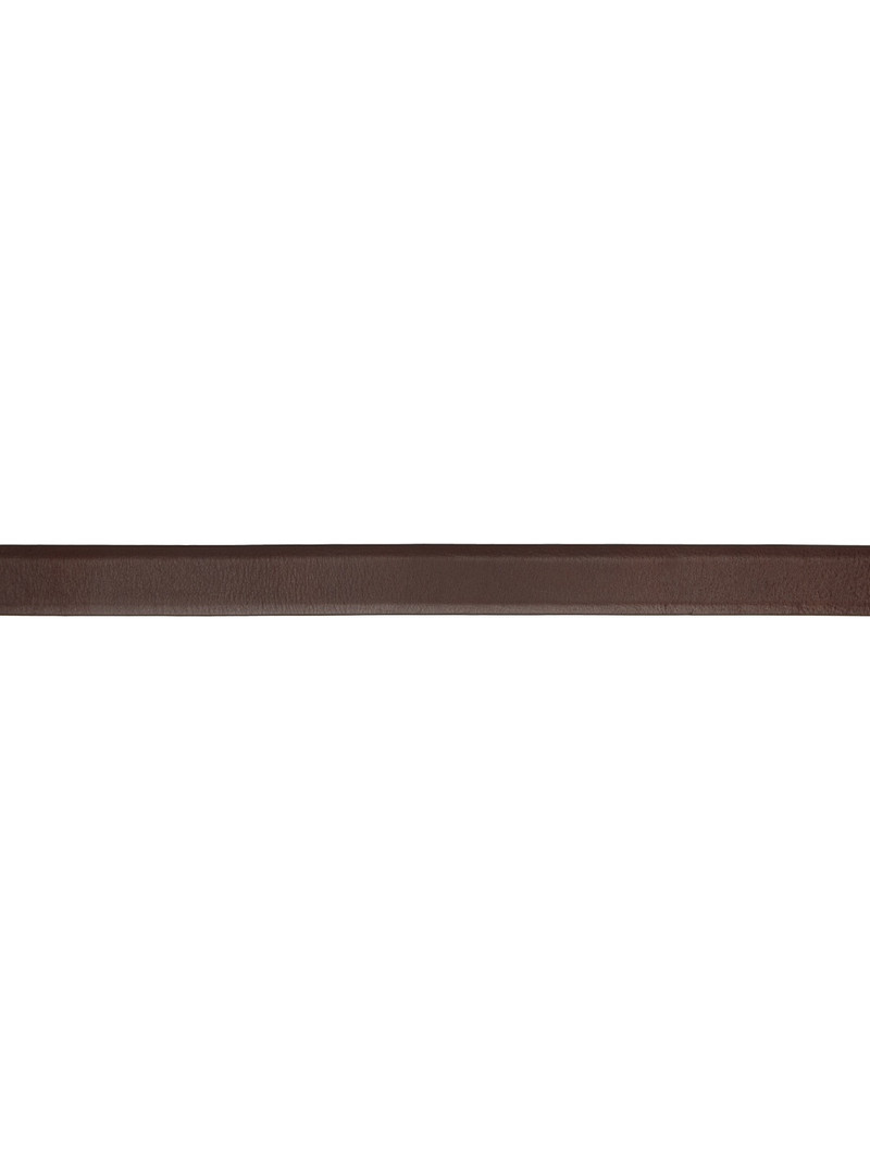 Anderson's Brown Narrow Veg Tanned Leather Belt outlook