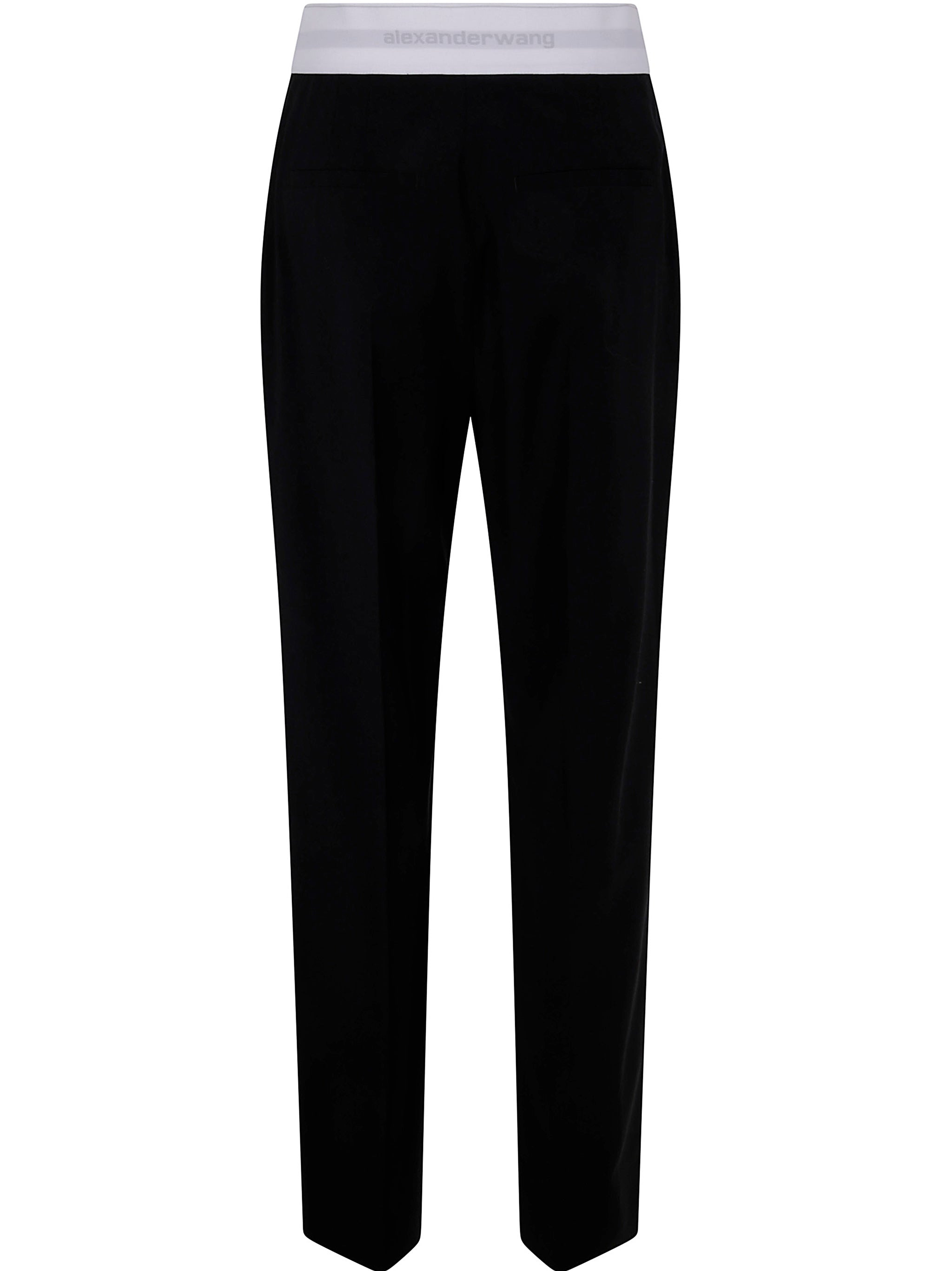 Alexander Wang Women High Waisted Pleated Pant With Logo Elastic - 7