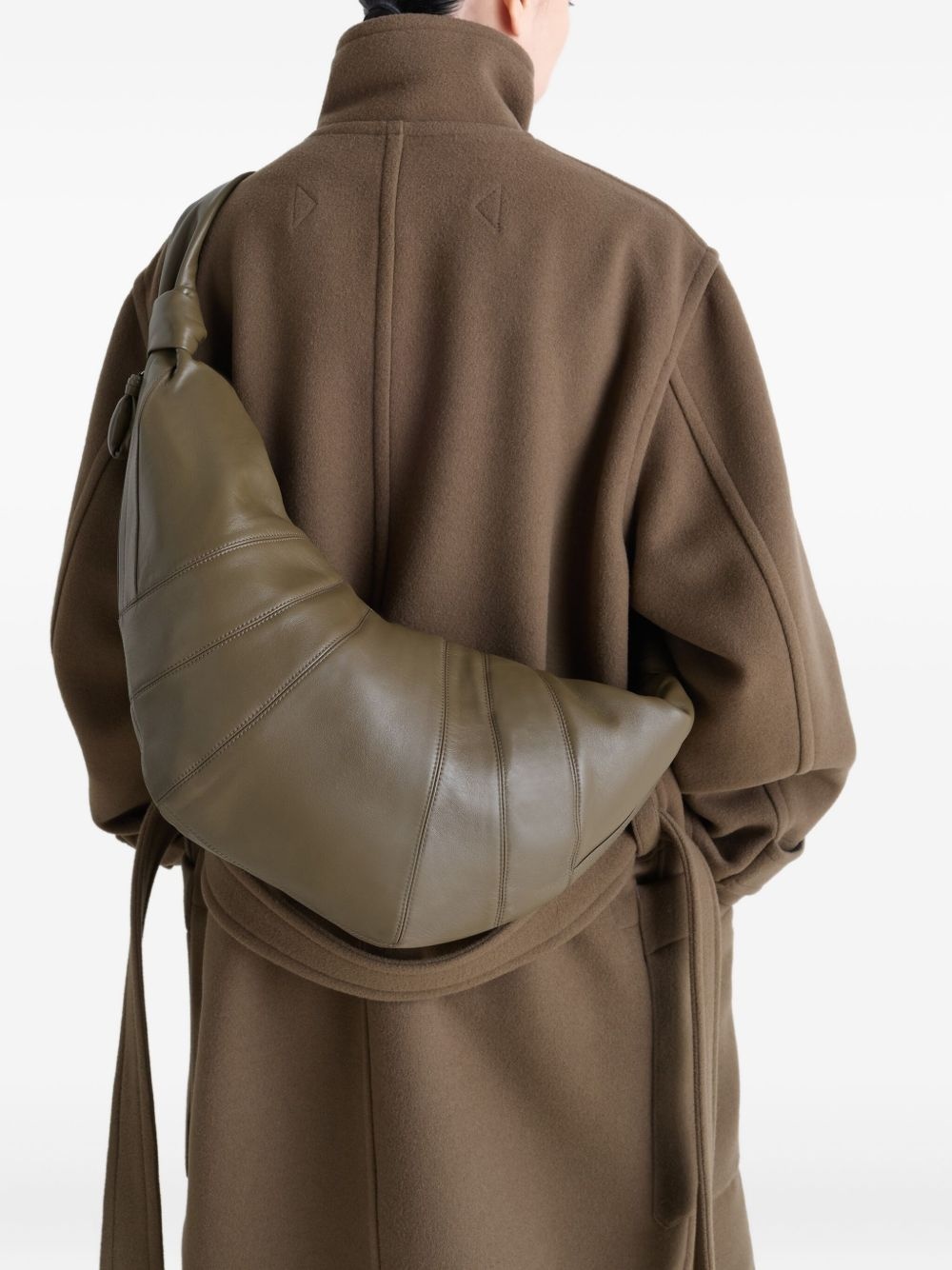 large Croissant panelled shoulder bag - 3