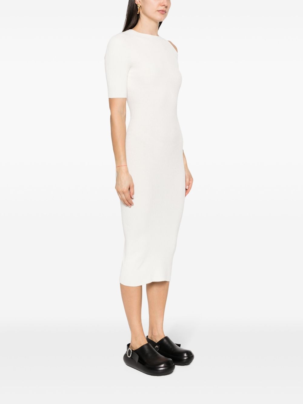 ribbed midi dress - 3