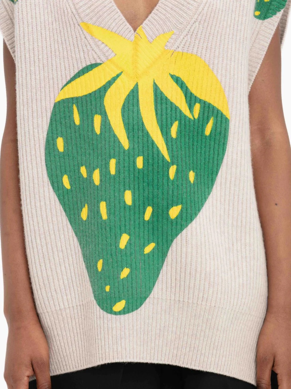 STRAWBERRY V-NECK VEST - 7