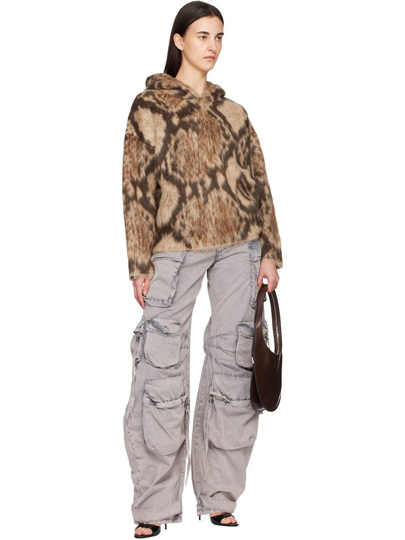 Brown Medium Soft Swipe Bag 4