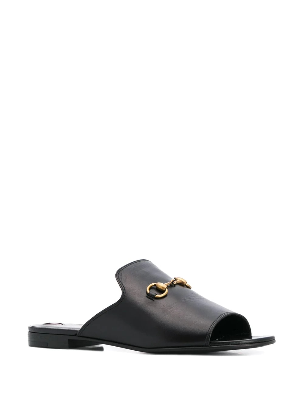 slip-on horsebit buckle sandals - 2