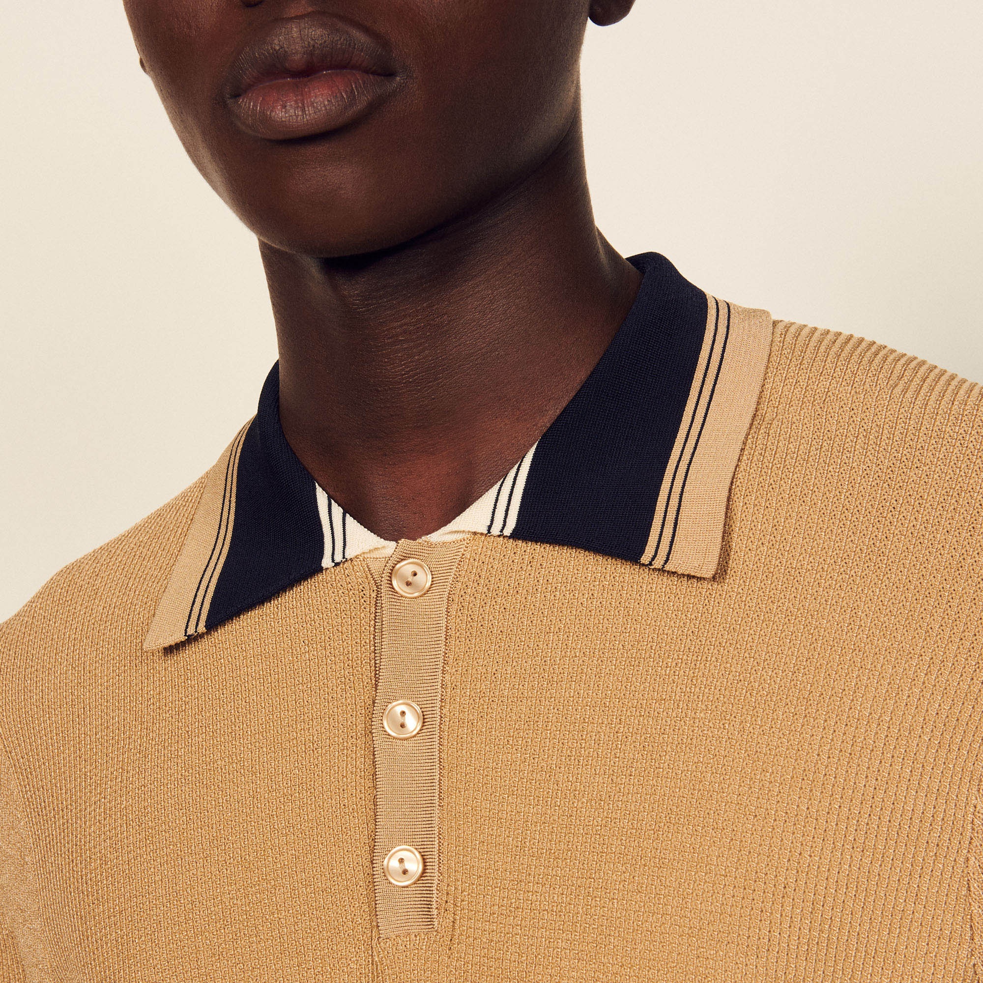 Knitted polo shirt - 4