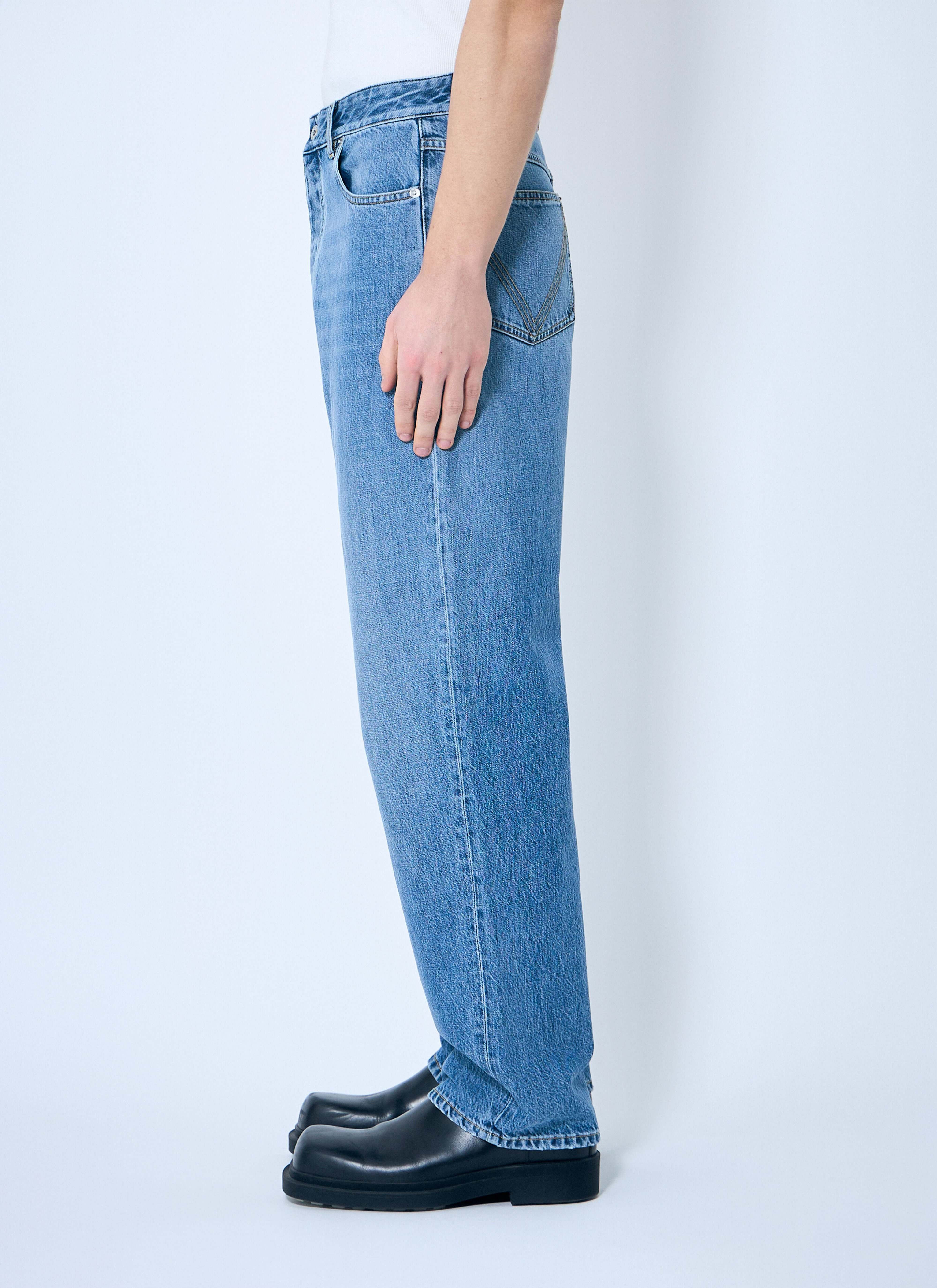 Indigo Wide Leg Jeans - 3