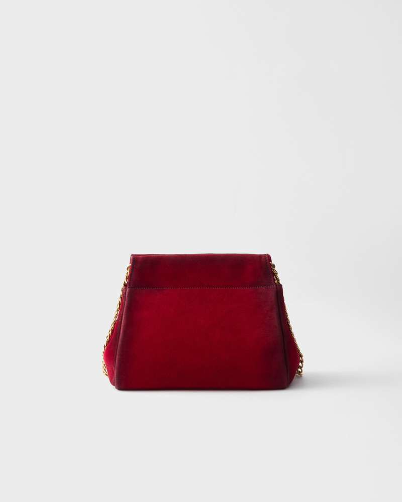 Prada Enchaîné mini suede bag 4