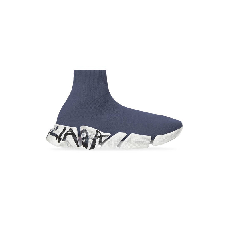 speed 2.0 graffiti recycled knit sneaker - 1