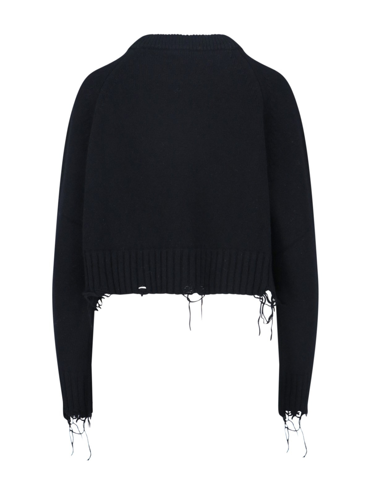 'DAMAGE' CROP SWEATER - 2
