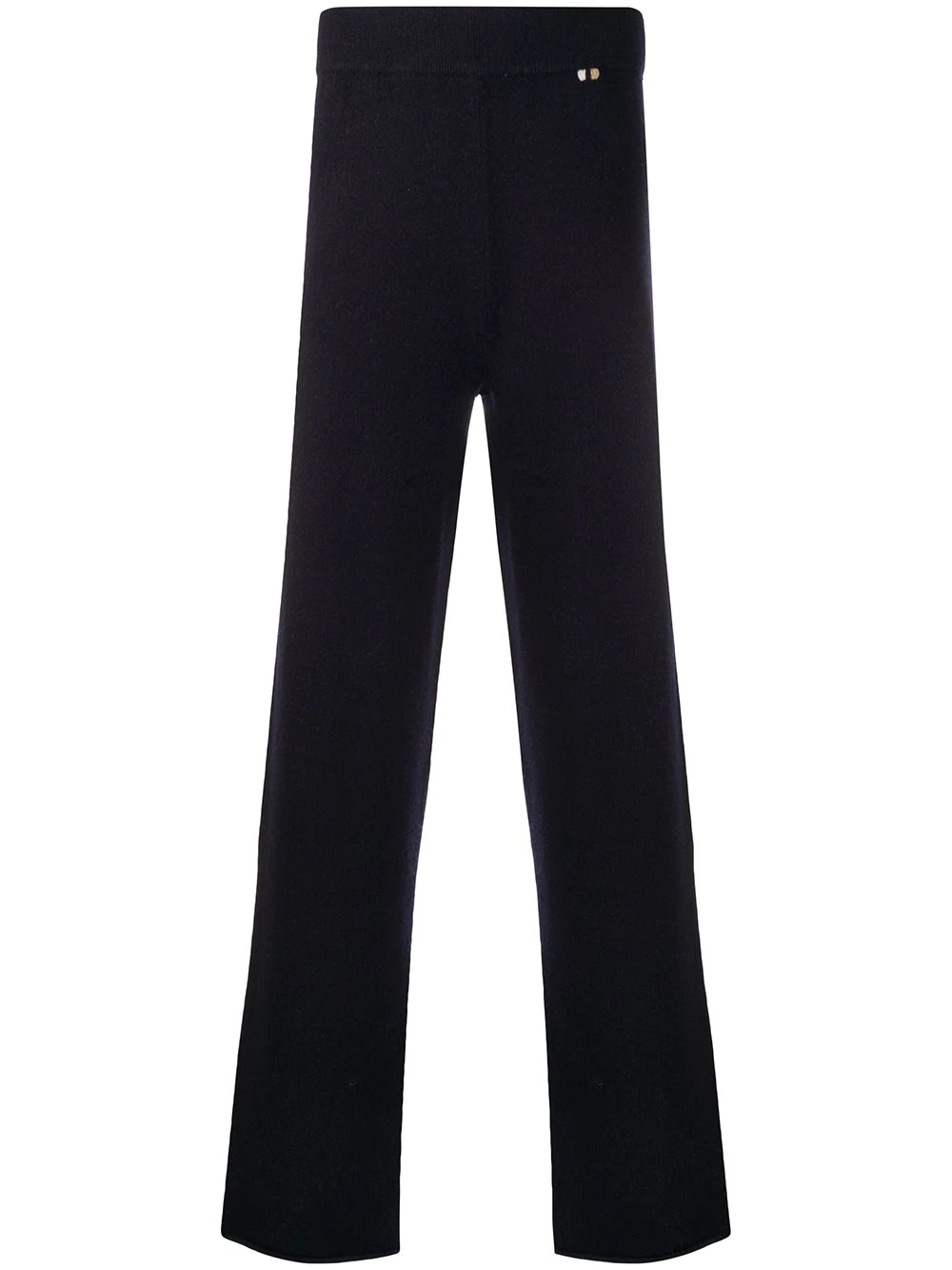 straight-leg knitted track pants  - 1