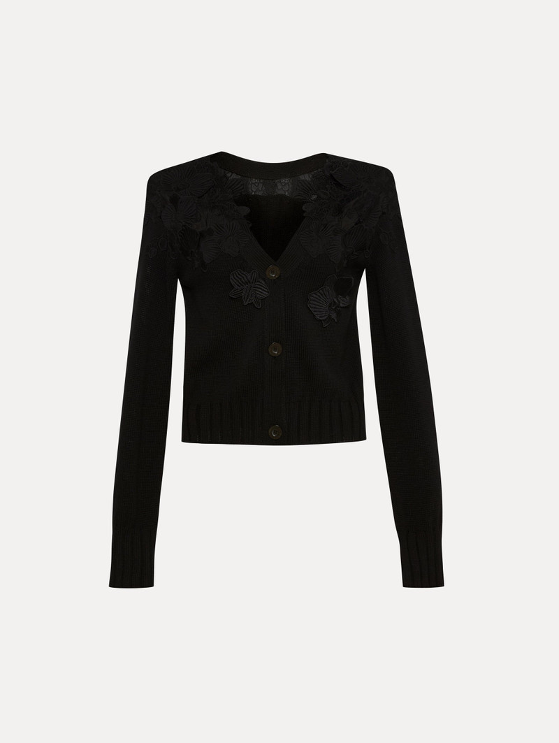 FLORAL GUIPURE LACE CARDIGAN 1