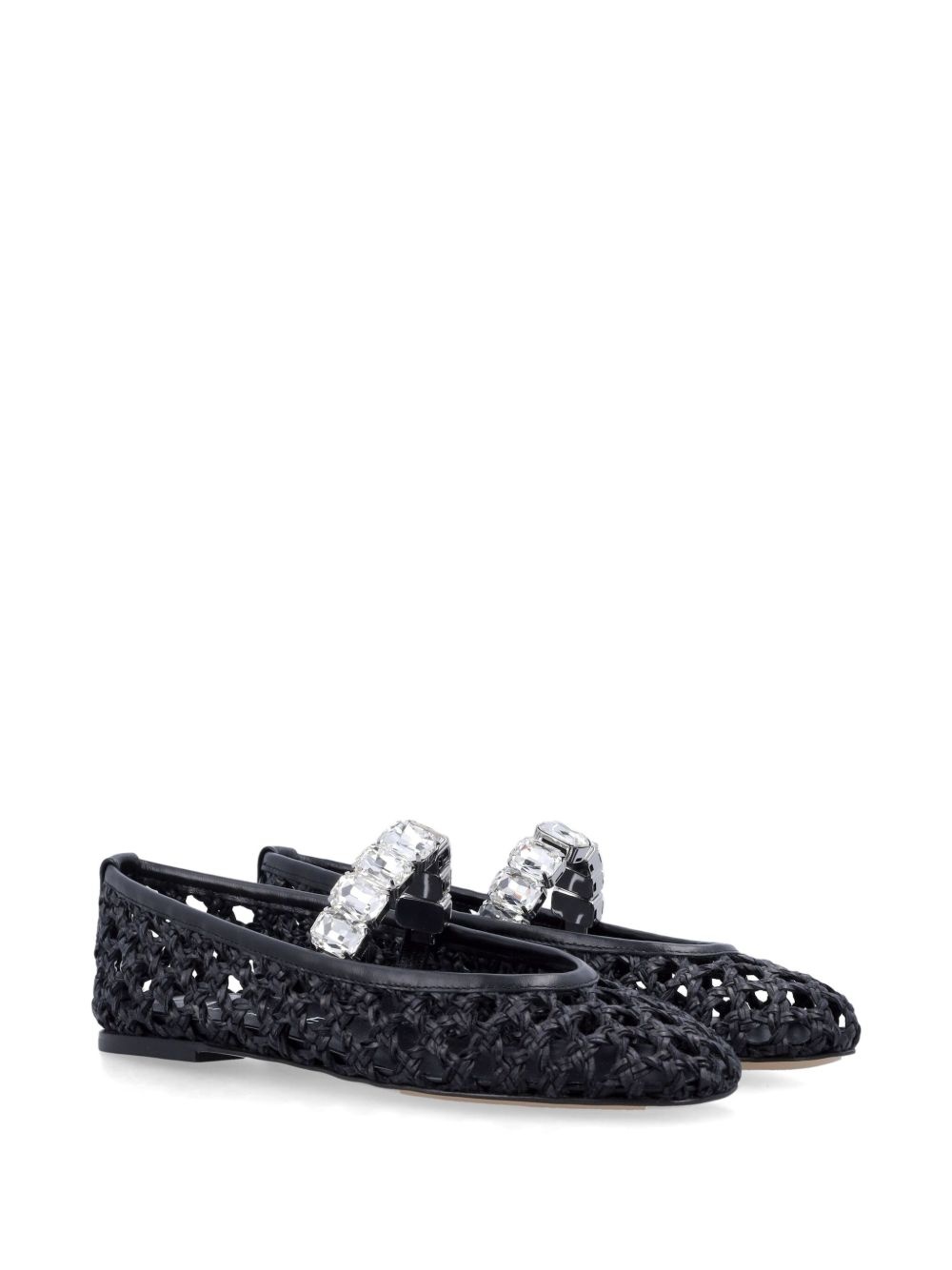 crystal-embellished ballet flats - 2