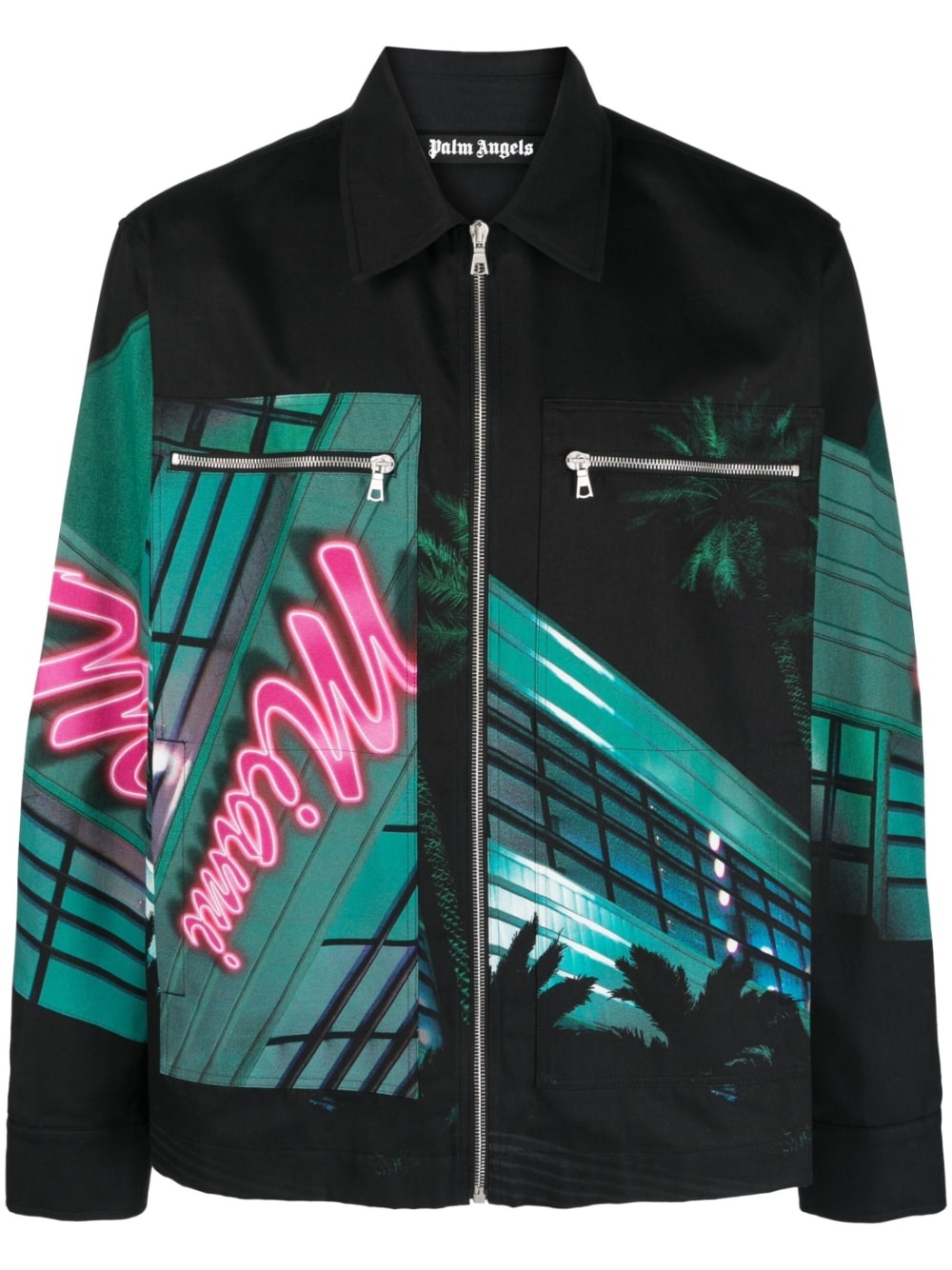 Miami-print cotton jacket - 1