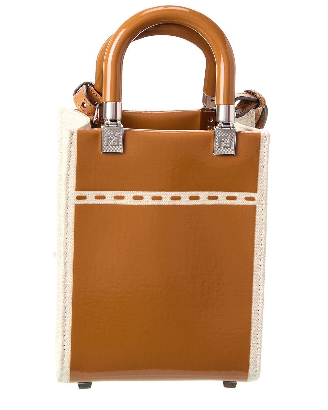 FENDI Sunshine Mini Patent Tote - 2