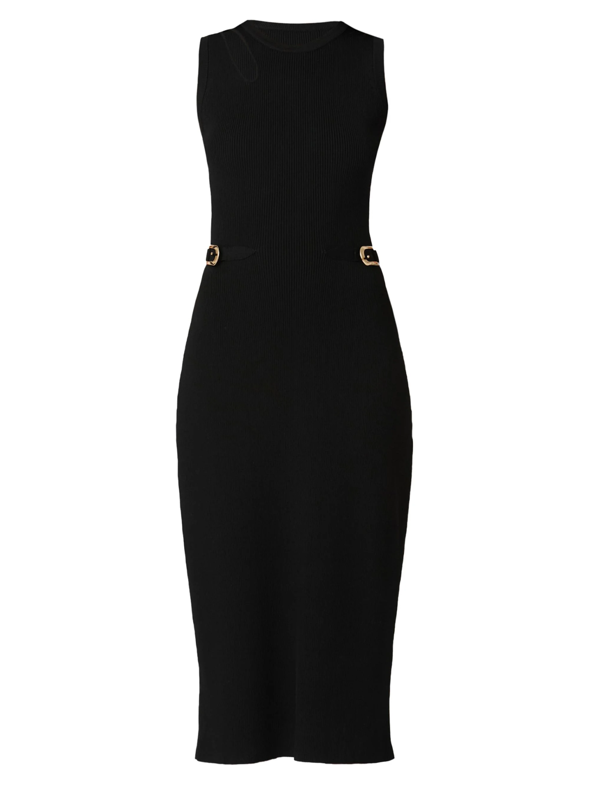Women's Fleur Cut Out Sheath Midi-Dress - Jet - 1