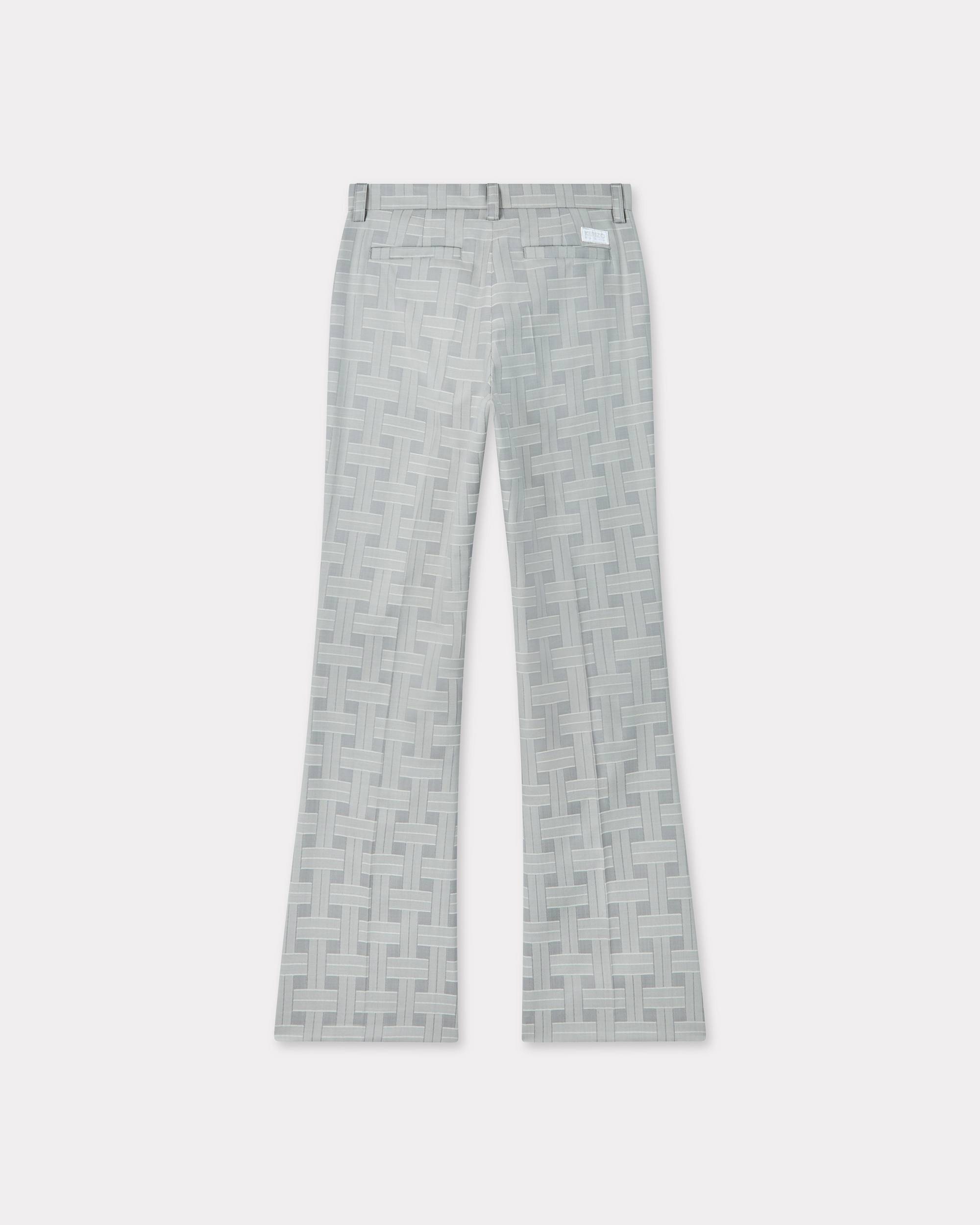 'KENZO Weave' flared pants in jacquard wool - 2