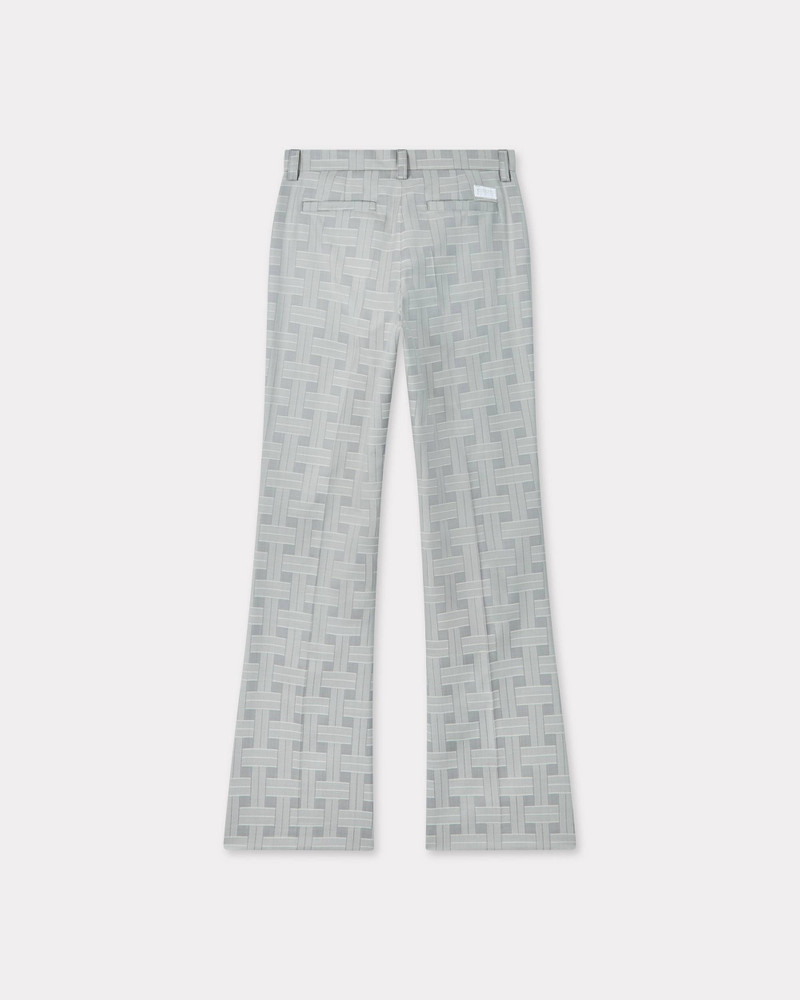 KENZO 'KENZO Weave' flared pants in jacquard wool outlook