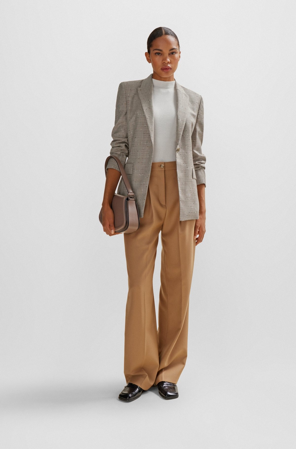 SLIM-FIT JACKET IN ITALIAN SLUB WOOL-BLEND TWILL - 3