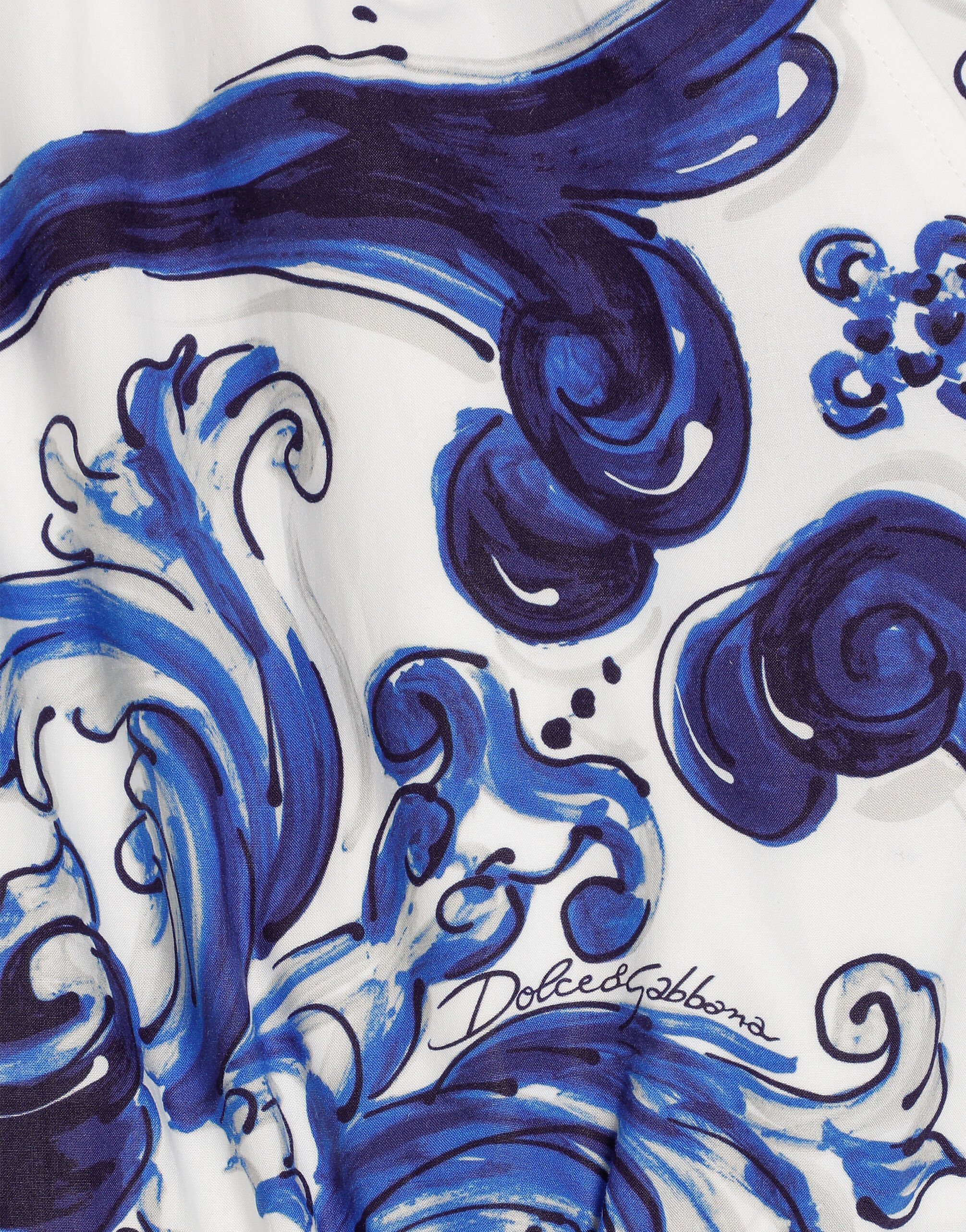 Majolica-print poplin shorts - 3