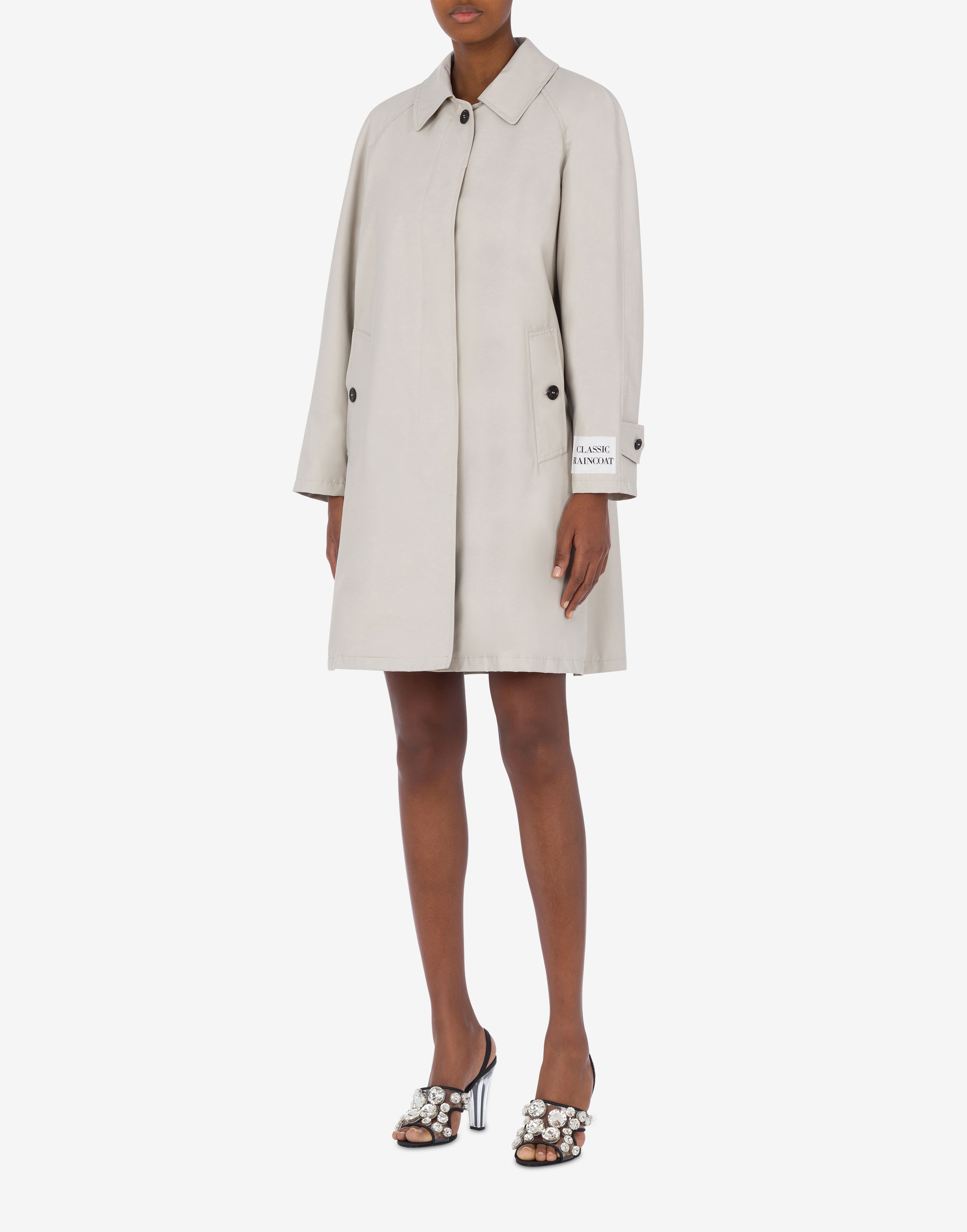 WAXED-EFFECT CANVAS TRENCH COAT - 2