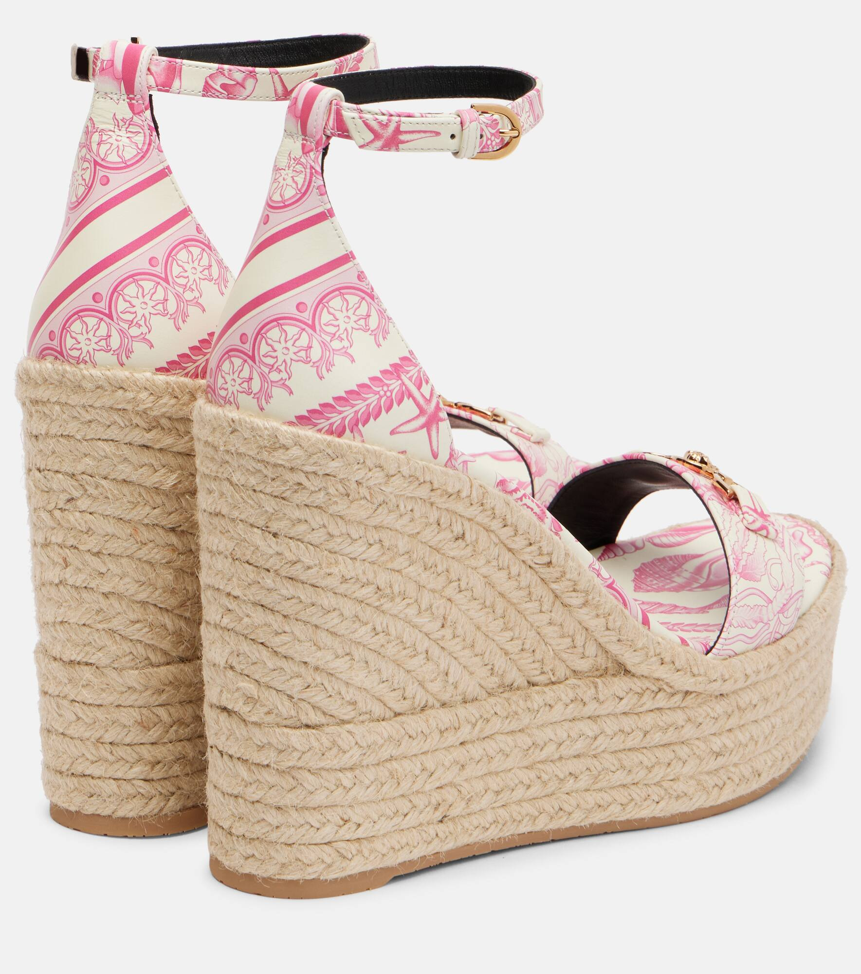 Medusa '95 leather espadrille wedges - 2