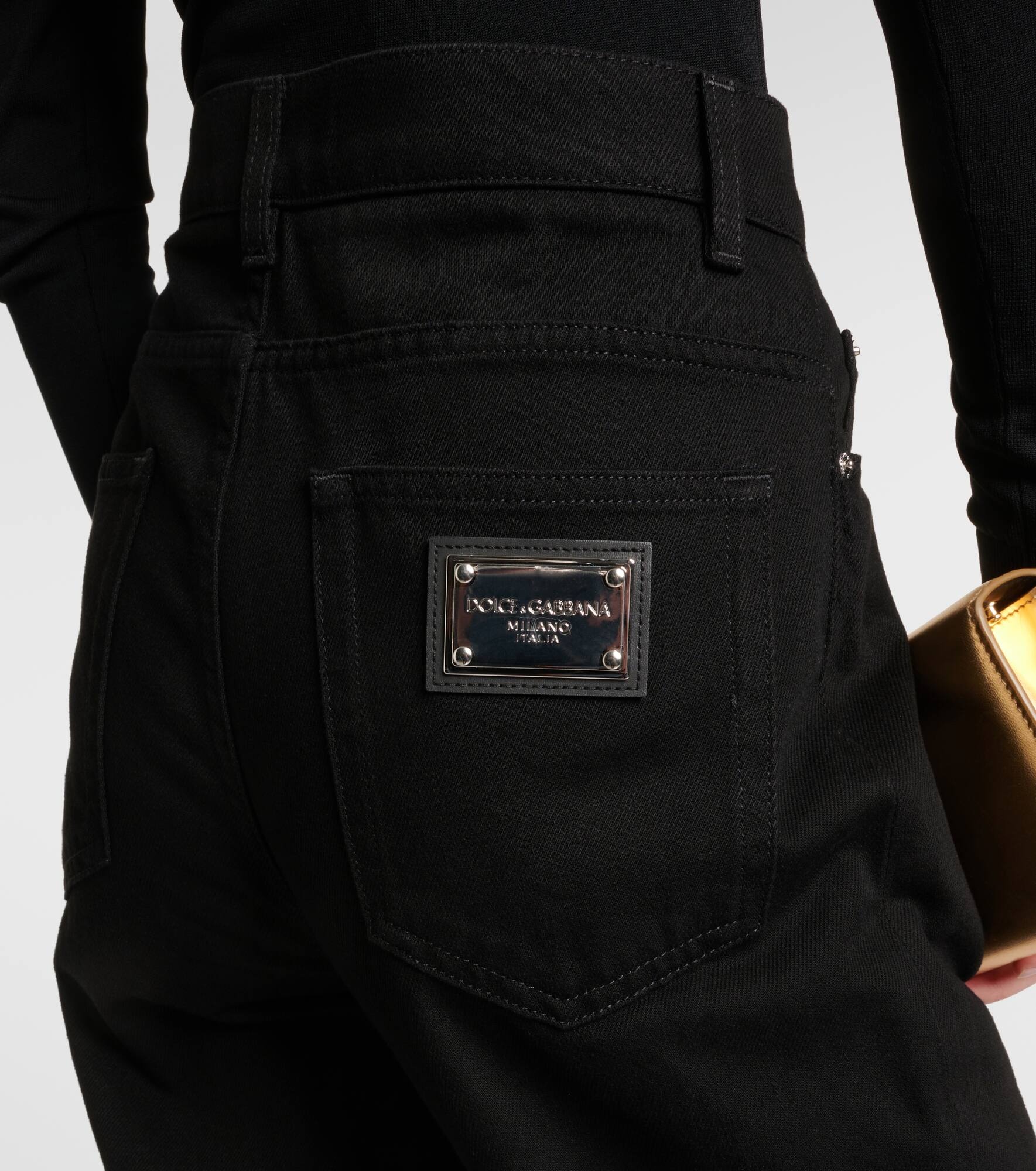 Mid-rise straight jeans - 6
