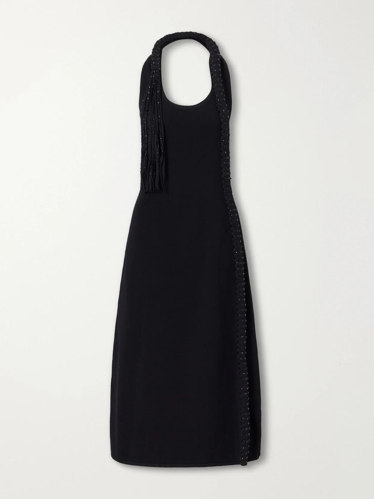 Mane Embellished Crepe Midi Dress - 1