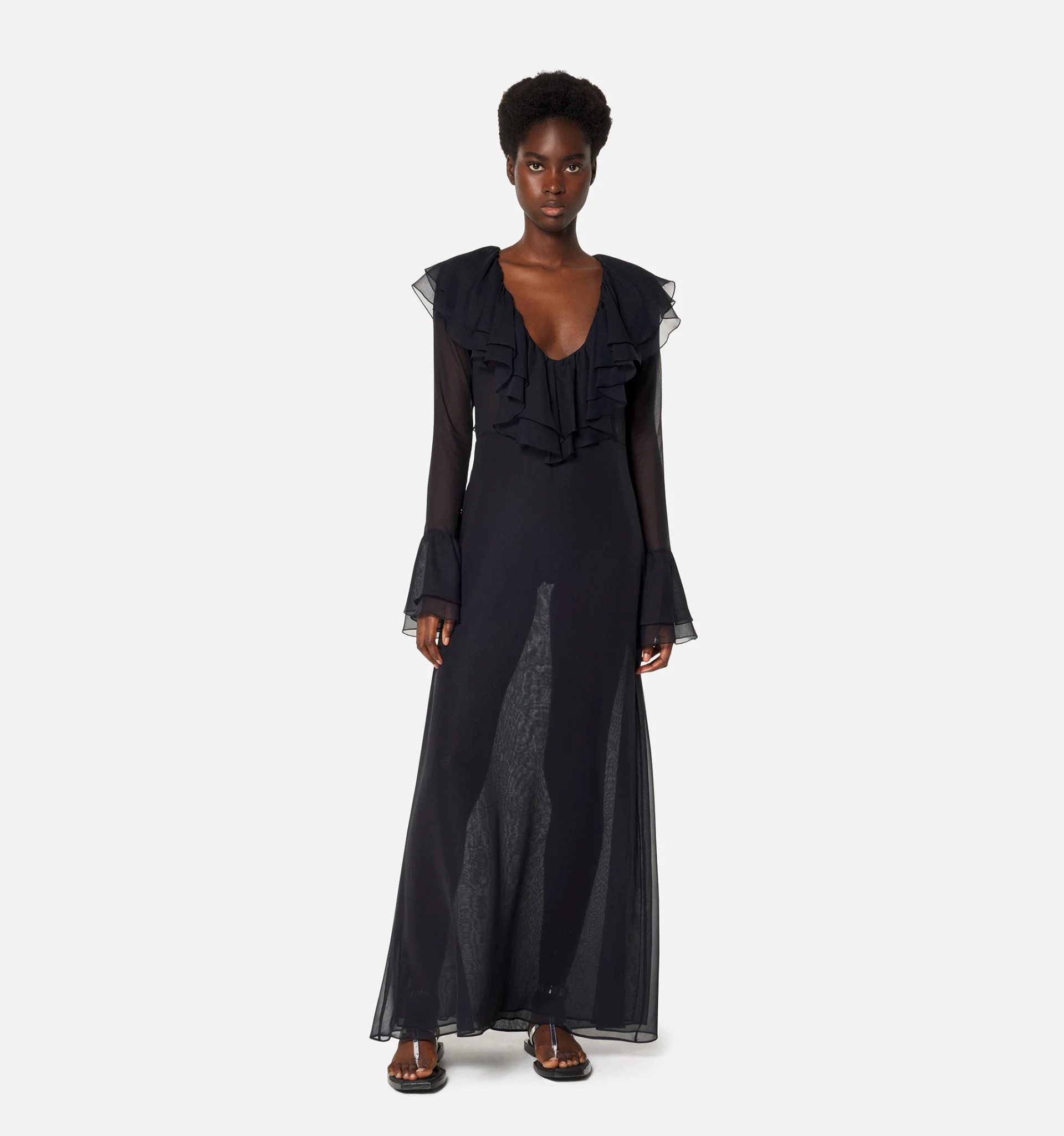 Long Dress With Ruffles - 2