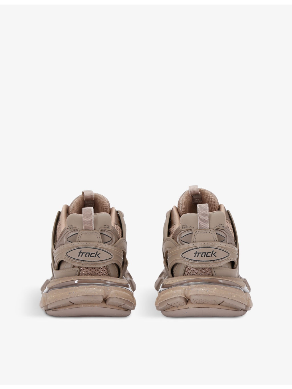 Track recycled-sole mesh and nylon trainers - 4